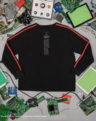 Gurren Lagann Simon black long sleeve henley 
