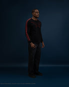Gurren Lagann Simon black long sleeve henley 