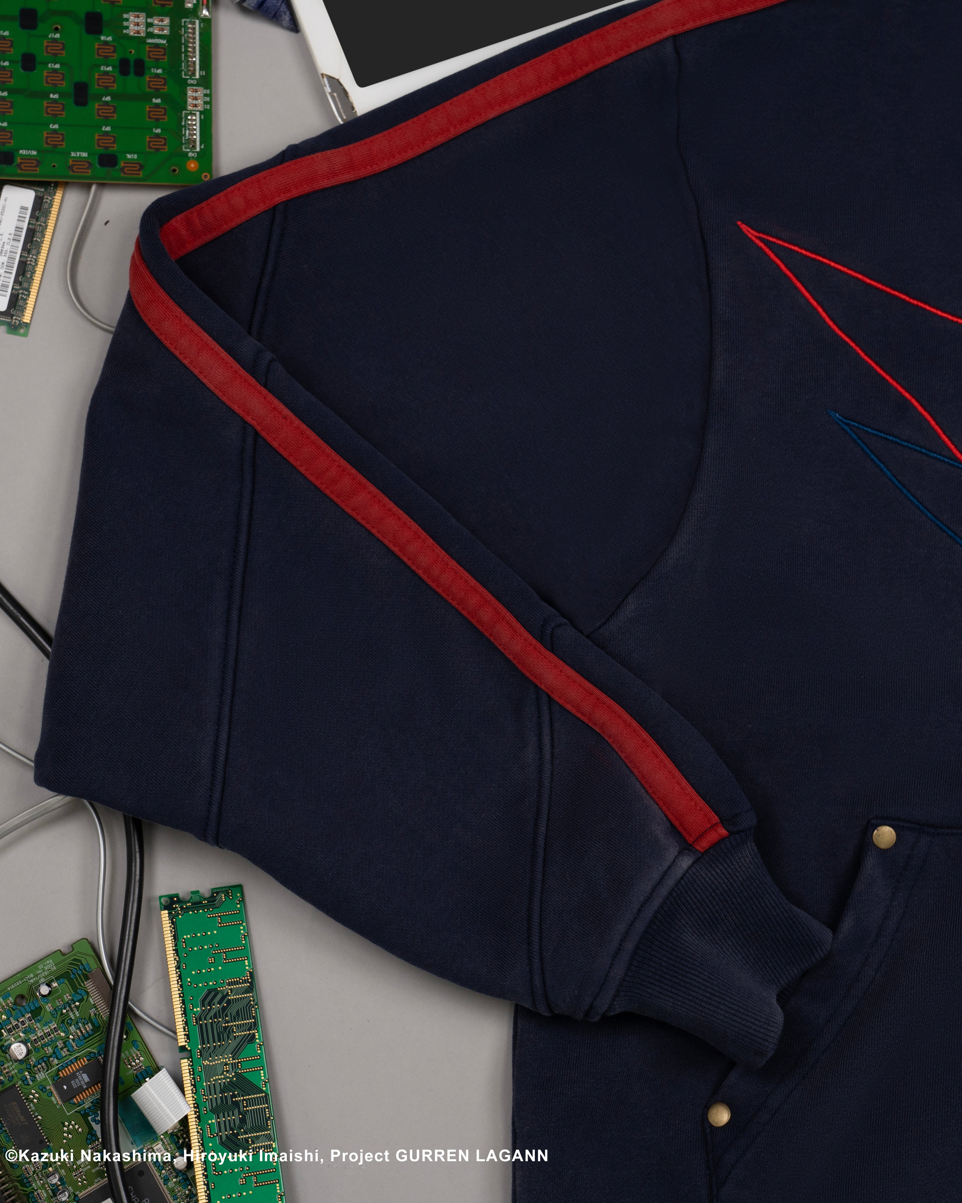 Simon Gurren Lagann zip-up blue 