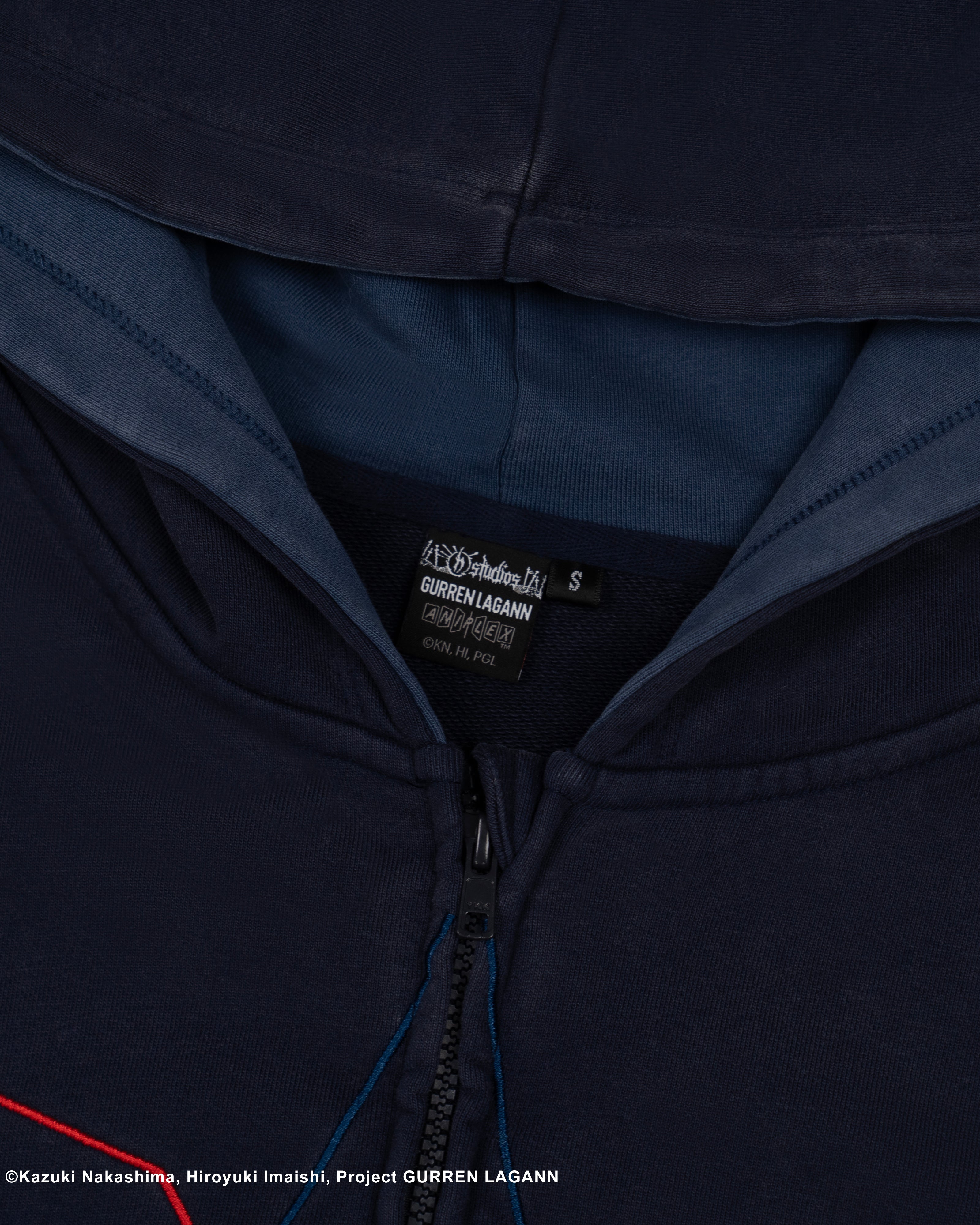 Simon Gurren Lagann zip-up blue 