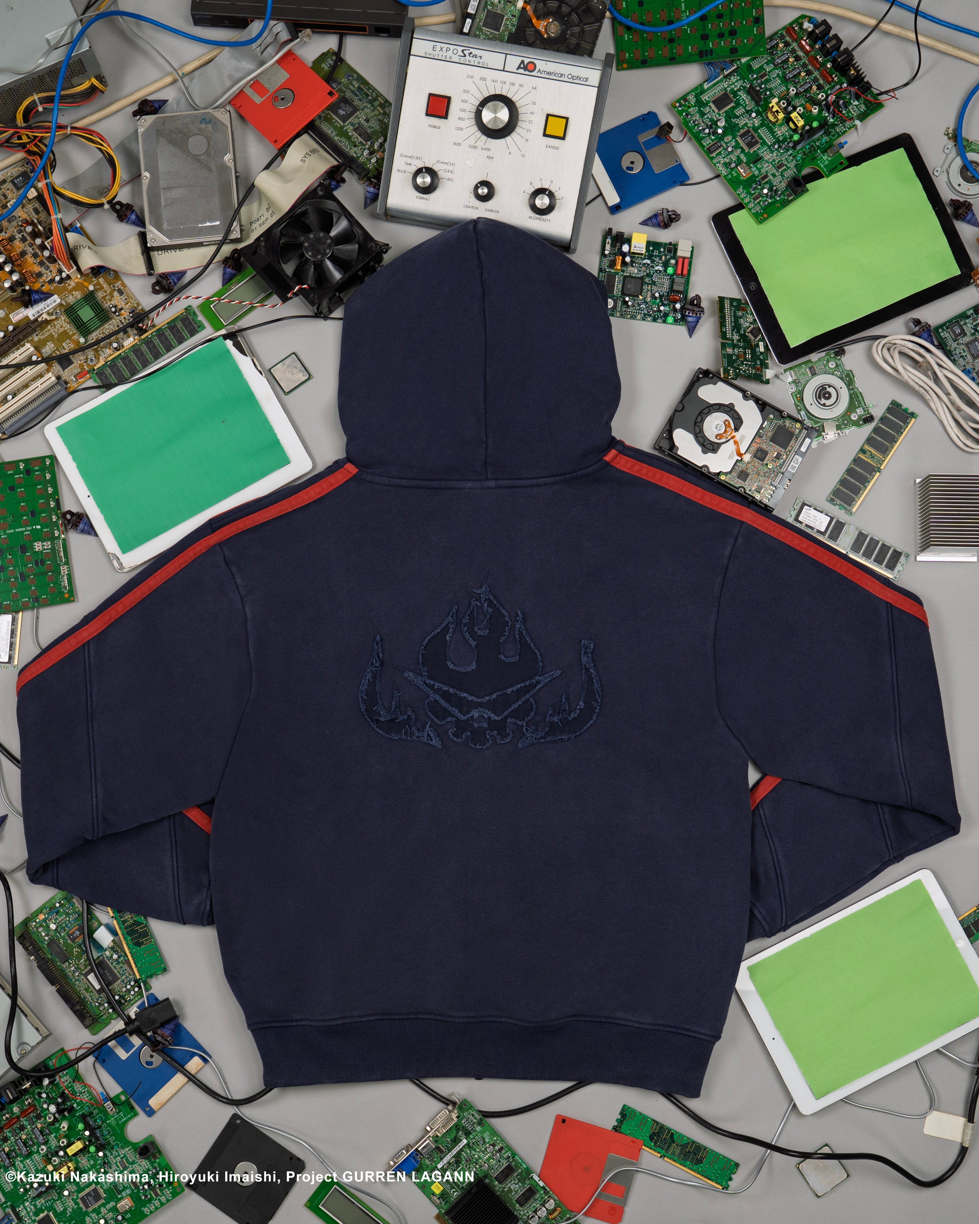 Simon Gurren Lagann zip-up blue 