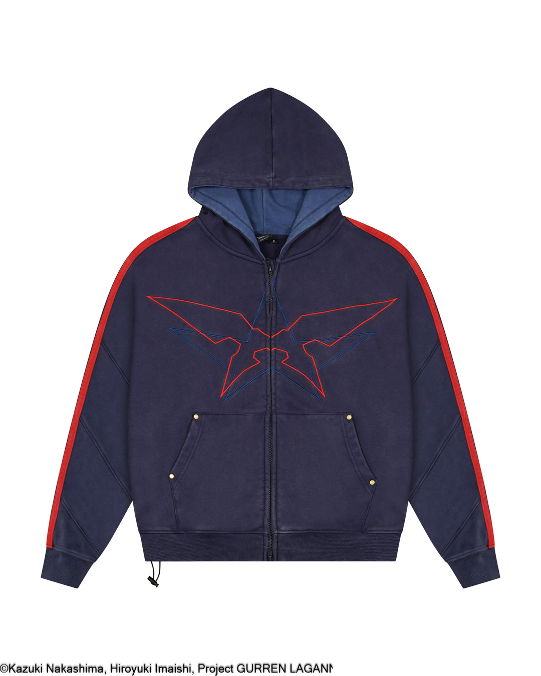 Simon Gurren Lagann zip-up blue 