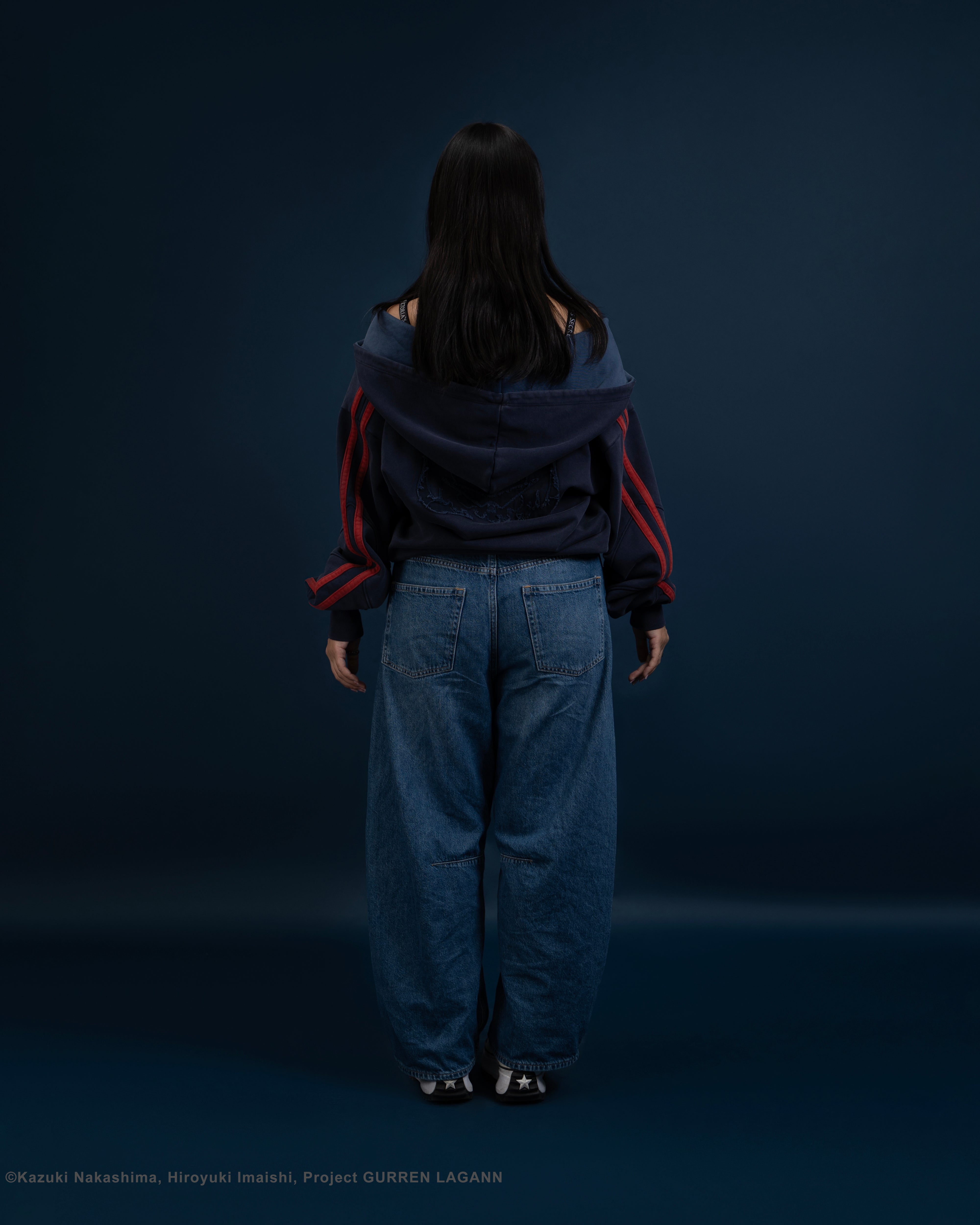 Simon Gurren Lagann zip-up blue 