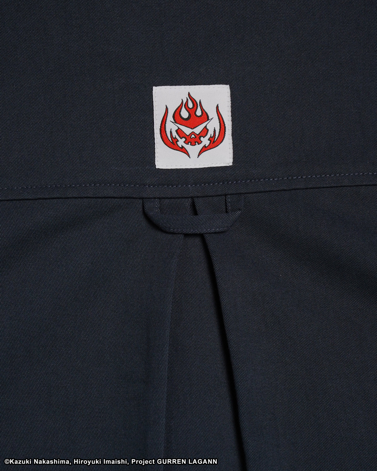 SIMON GURREN LAGANN BUTTON UP NAVY