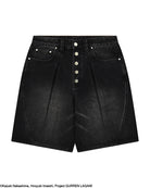 Black denim jorts Yoko Gurren Lagann
