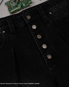 Black denim jorts Yoko Gurren Lagann