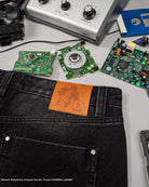 Black denim jorts Yoko Gurren Lagann