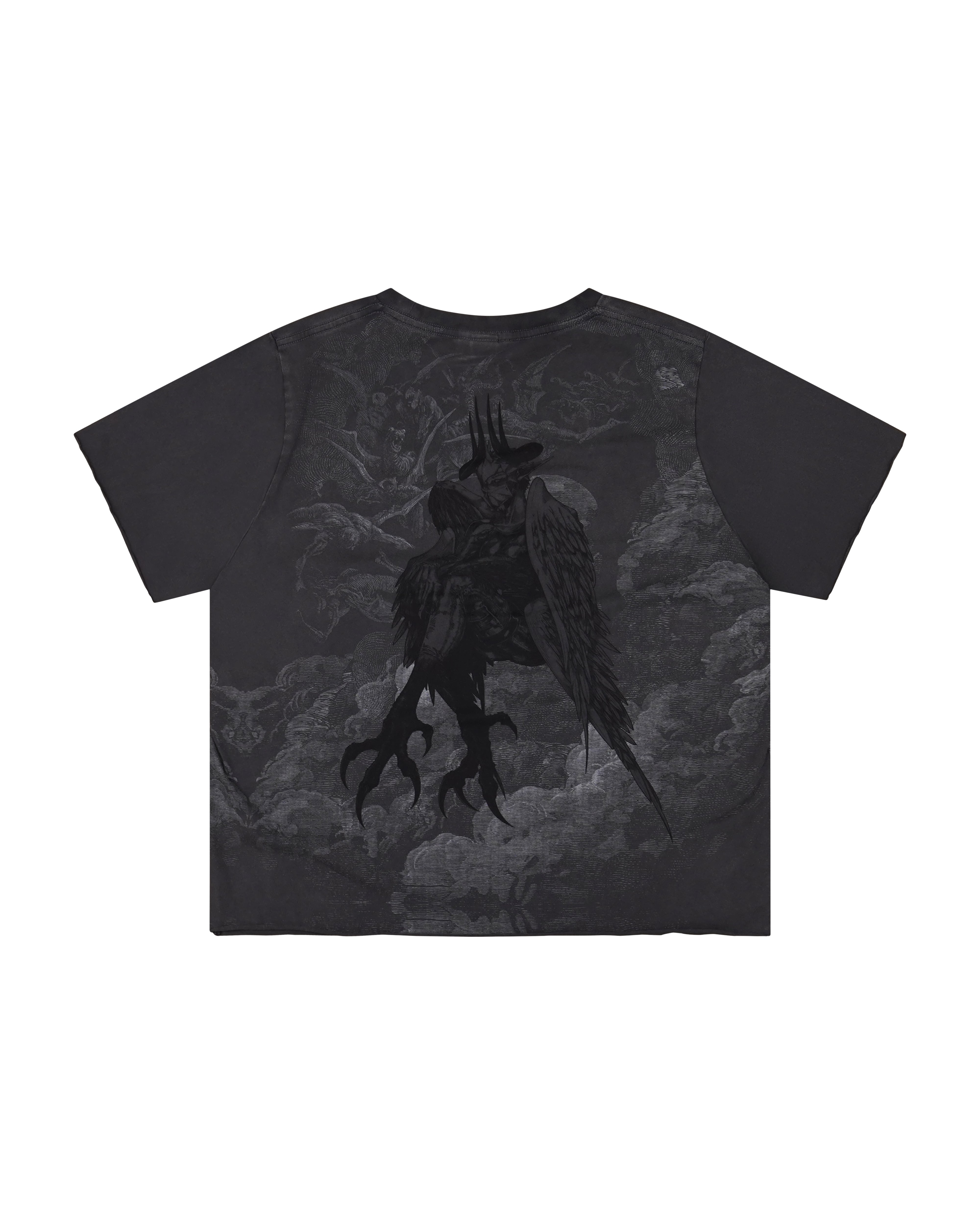 Grey dark fantasy harpy queen relaxed tee