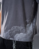 Grey dark fantasy harpy queen relaxed tee
