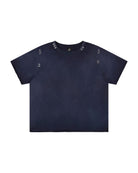 Navy relaxed harpy tee with embroidered stitch details