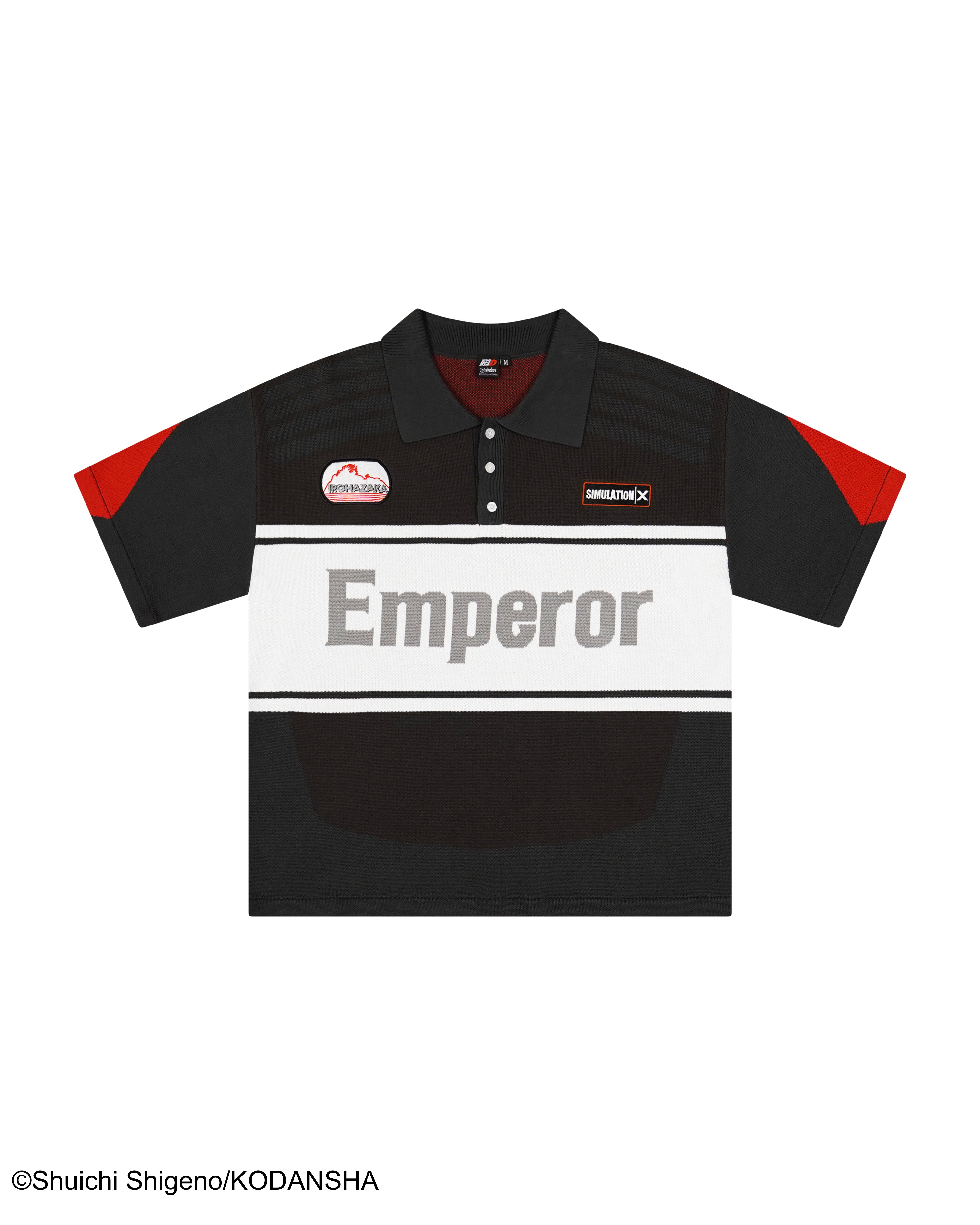 Initial D racing knitted polo tee 