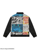 Initial D work racing cotton canvas jacket 