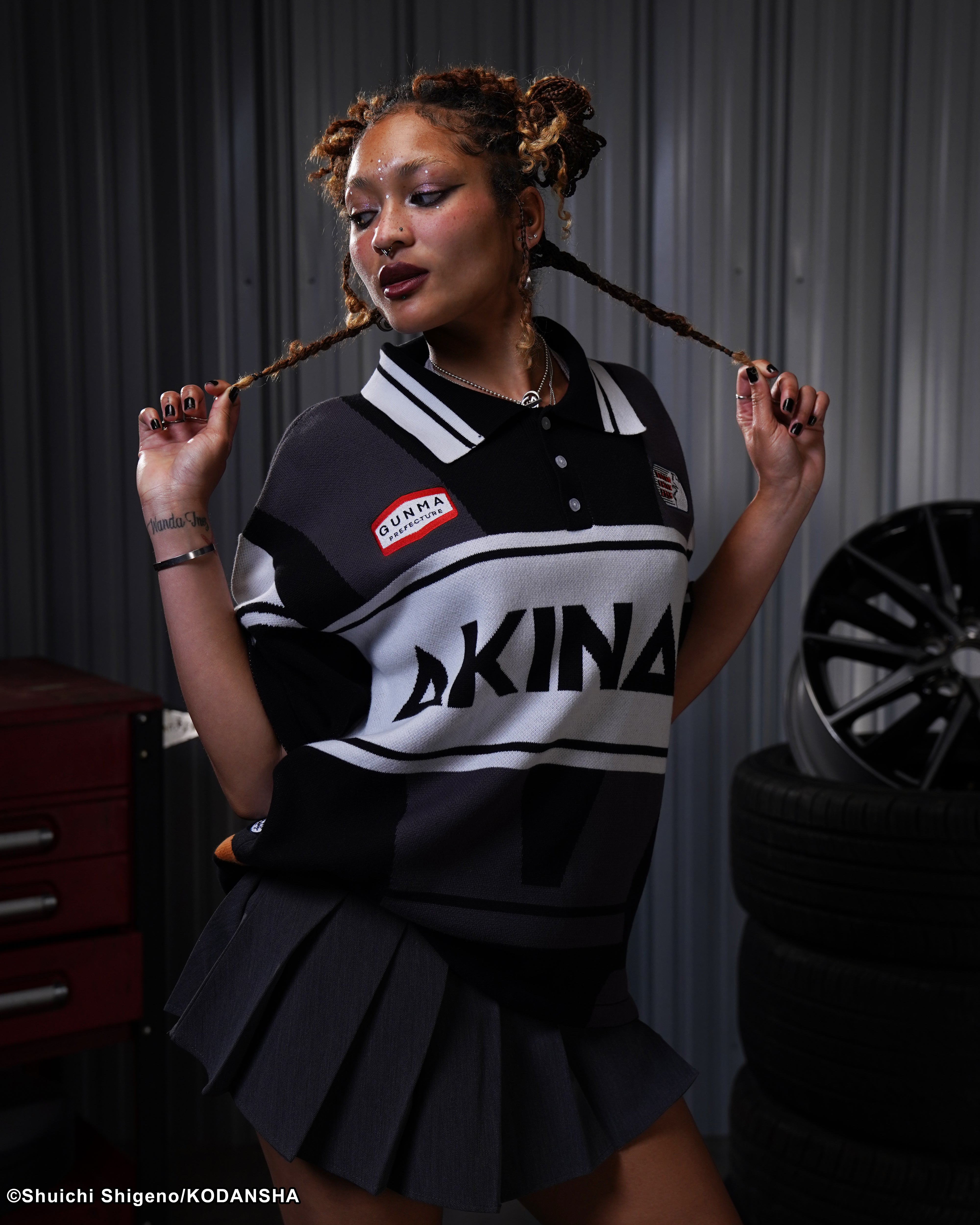 Initial D Akina knitted t-shirt 