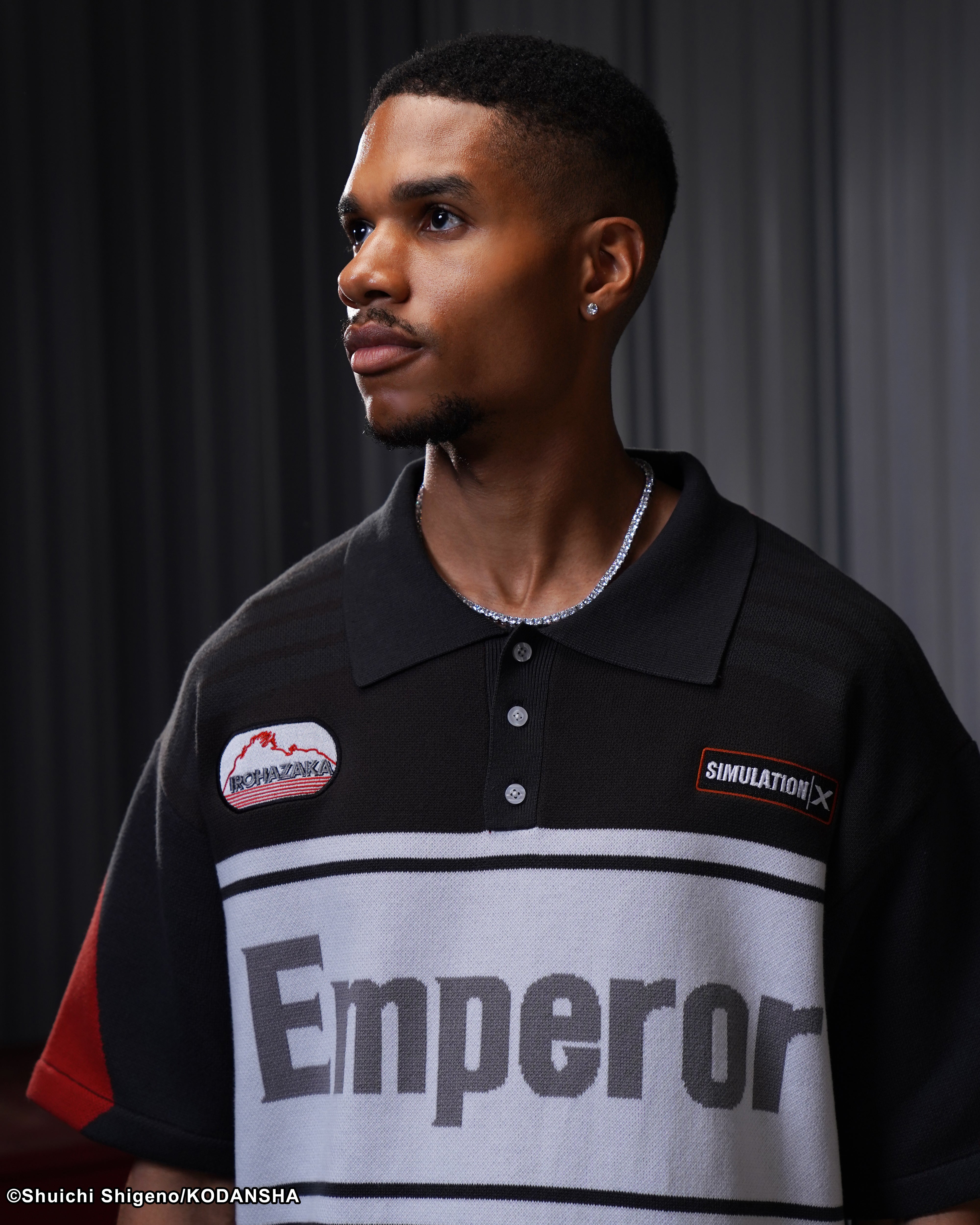 Initial D racing knitted polo tee 