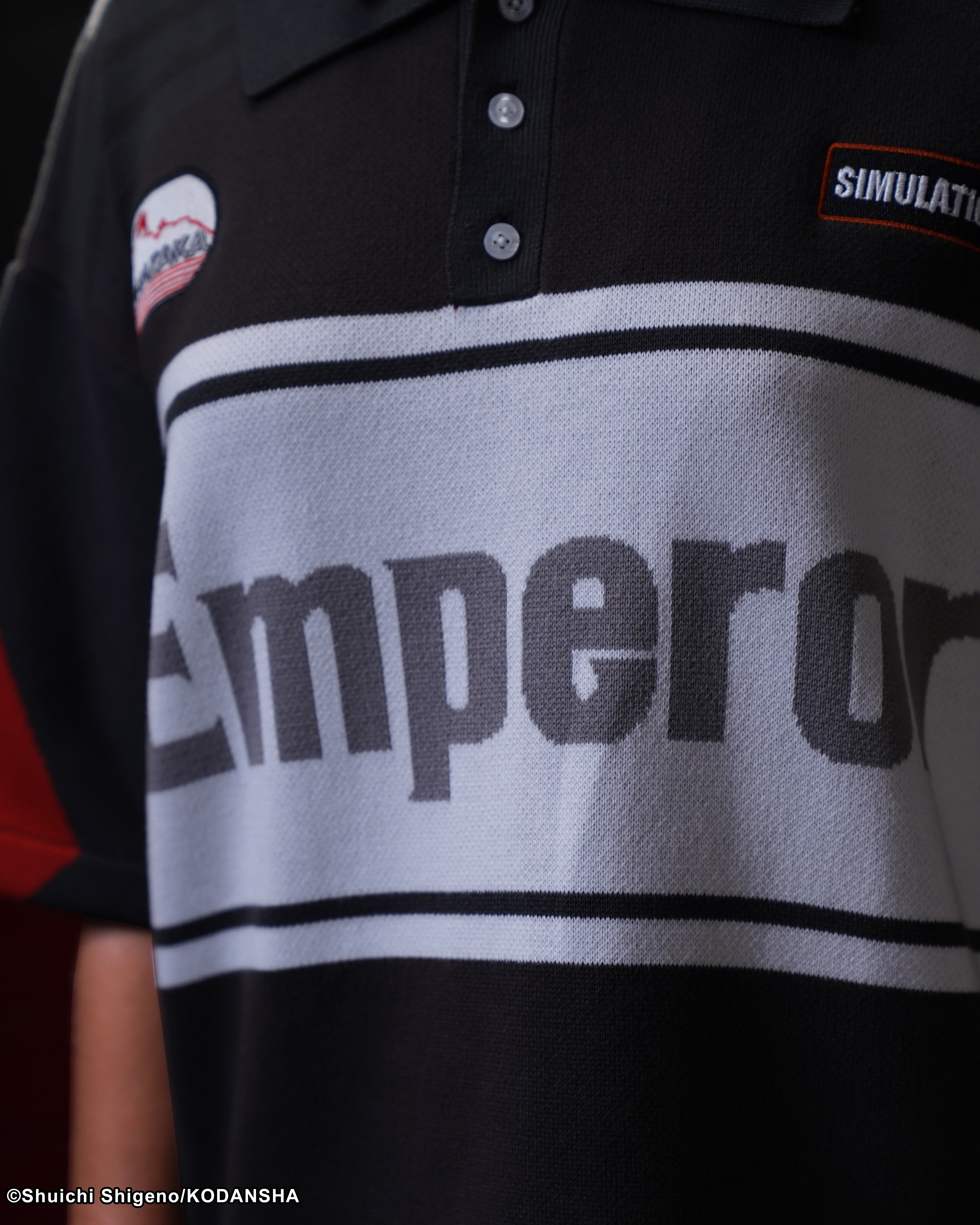 Initial D racing knitted polo tee 