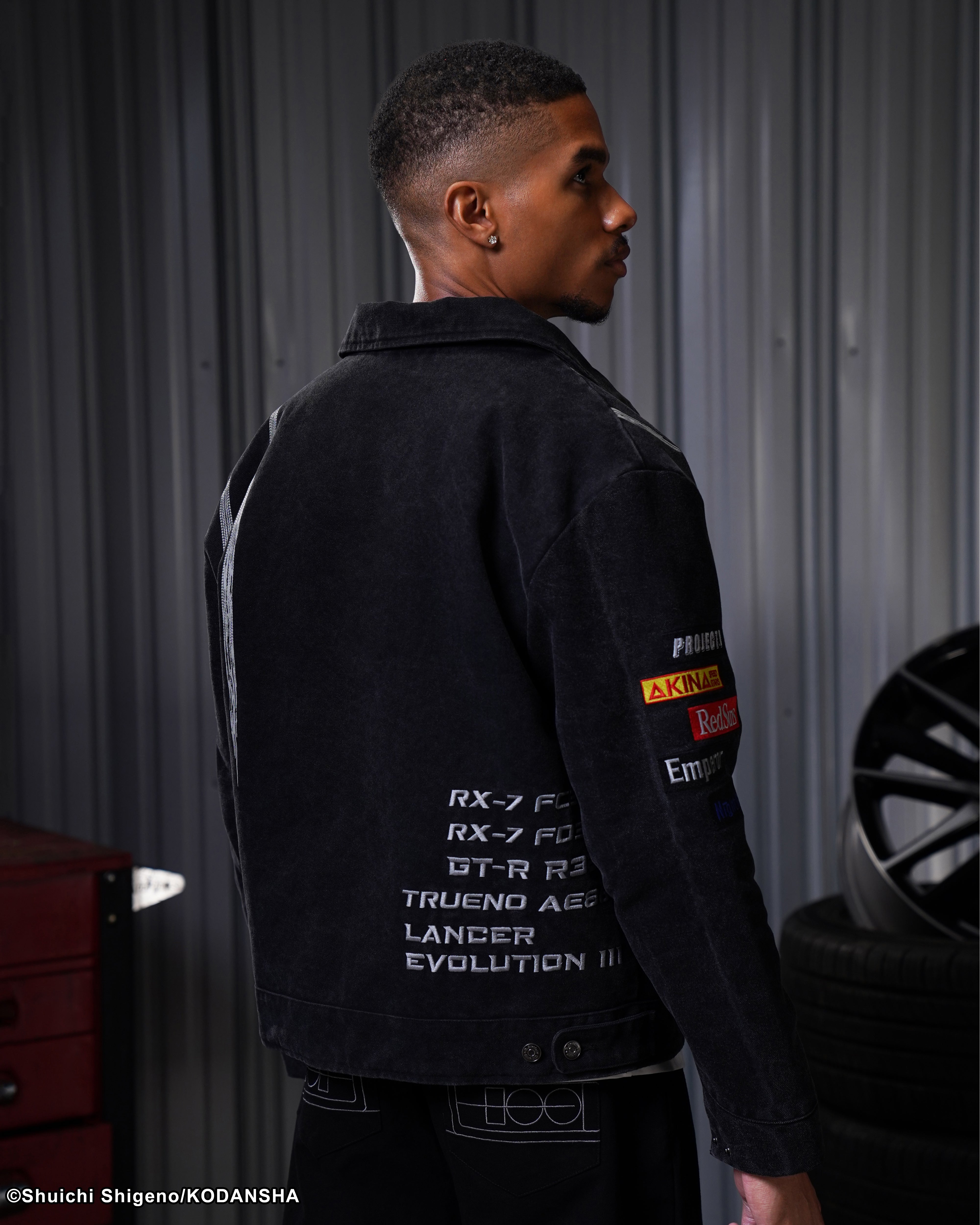 Initial D work racing cotton canvas jacket 