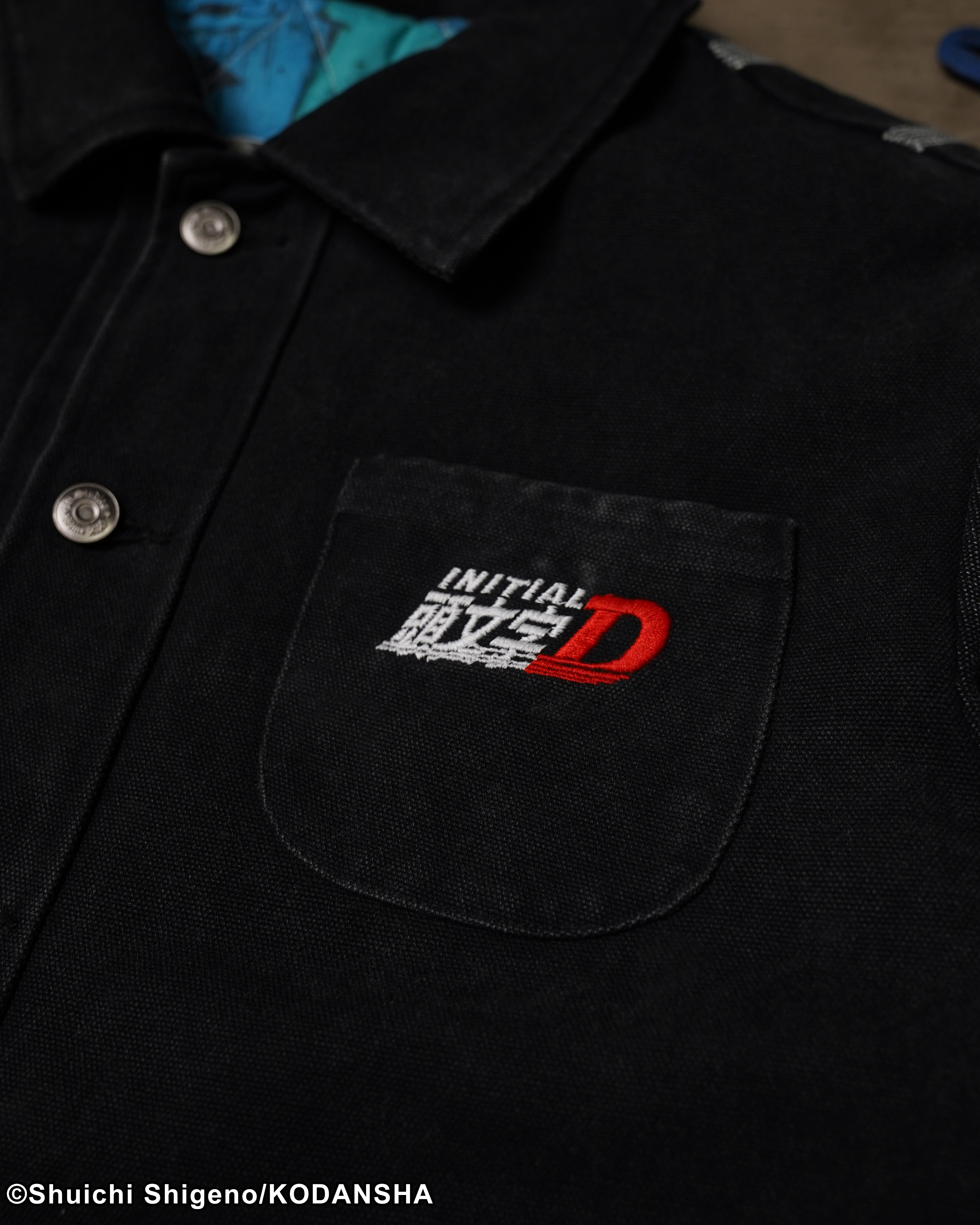 Initial D work racing cotton canvas jacket 