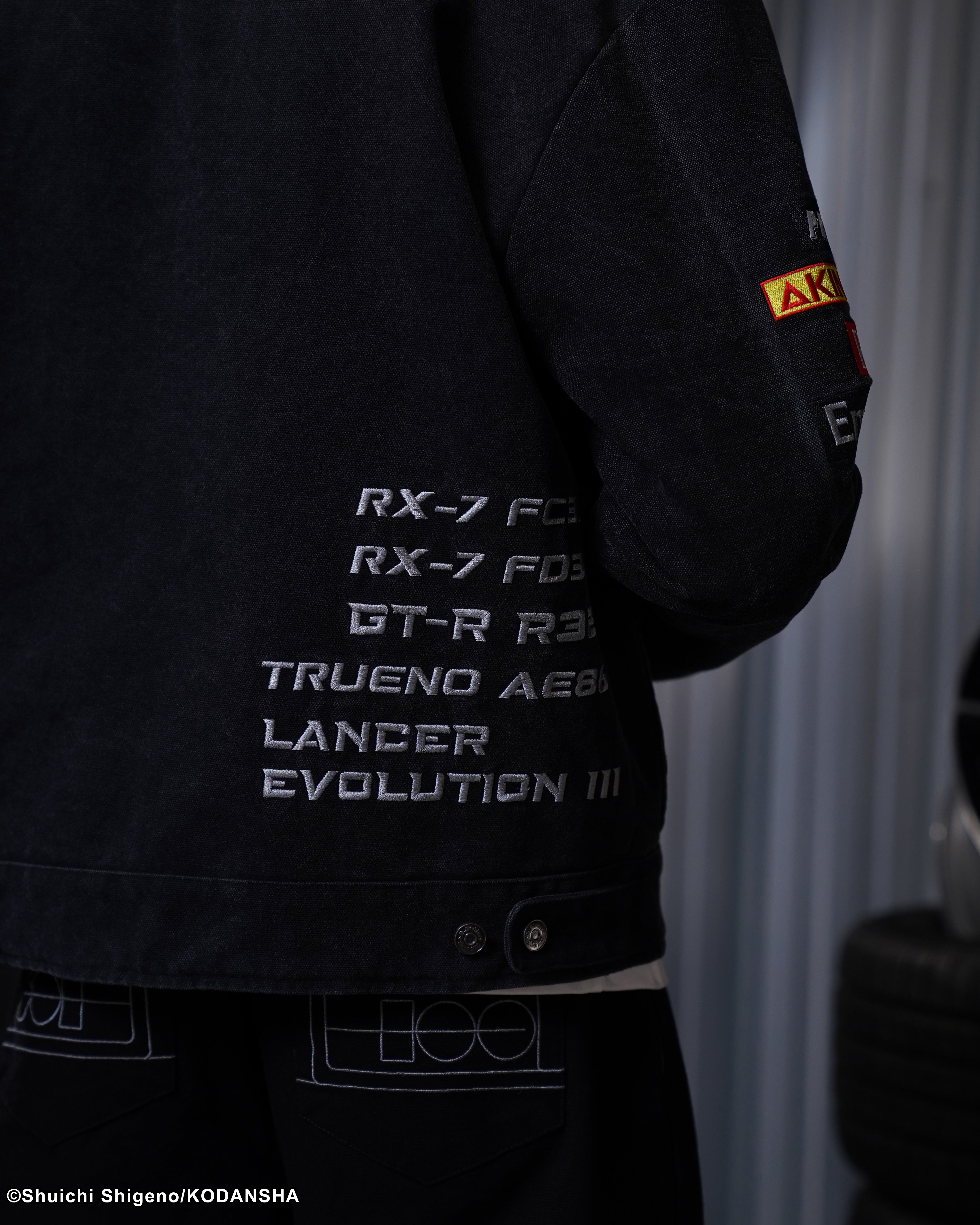 Initial D work racing cotton canvas jacket 
