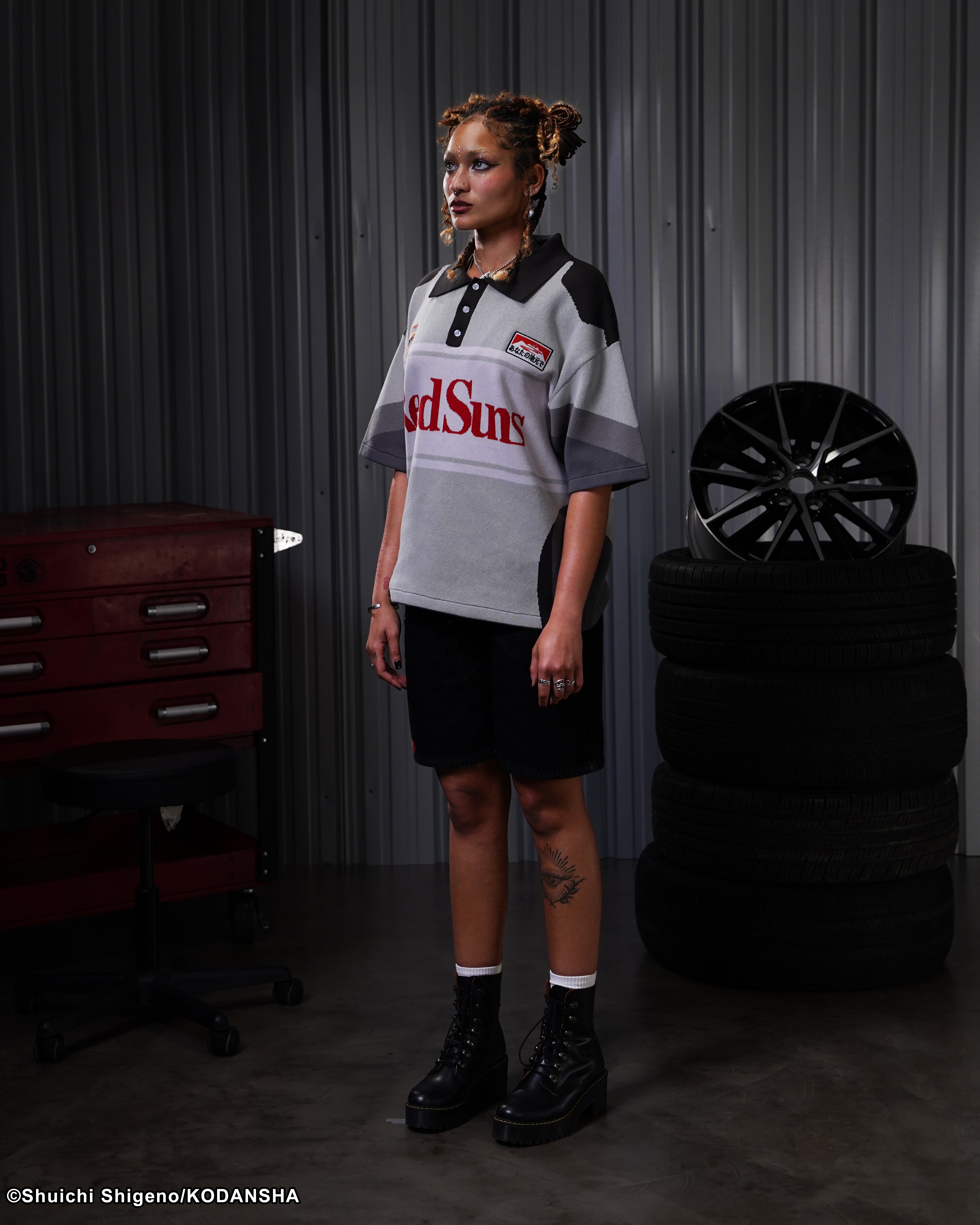 InitialD RedSuns knitted t-shirt 
