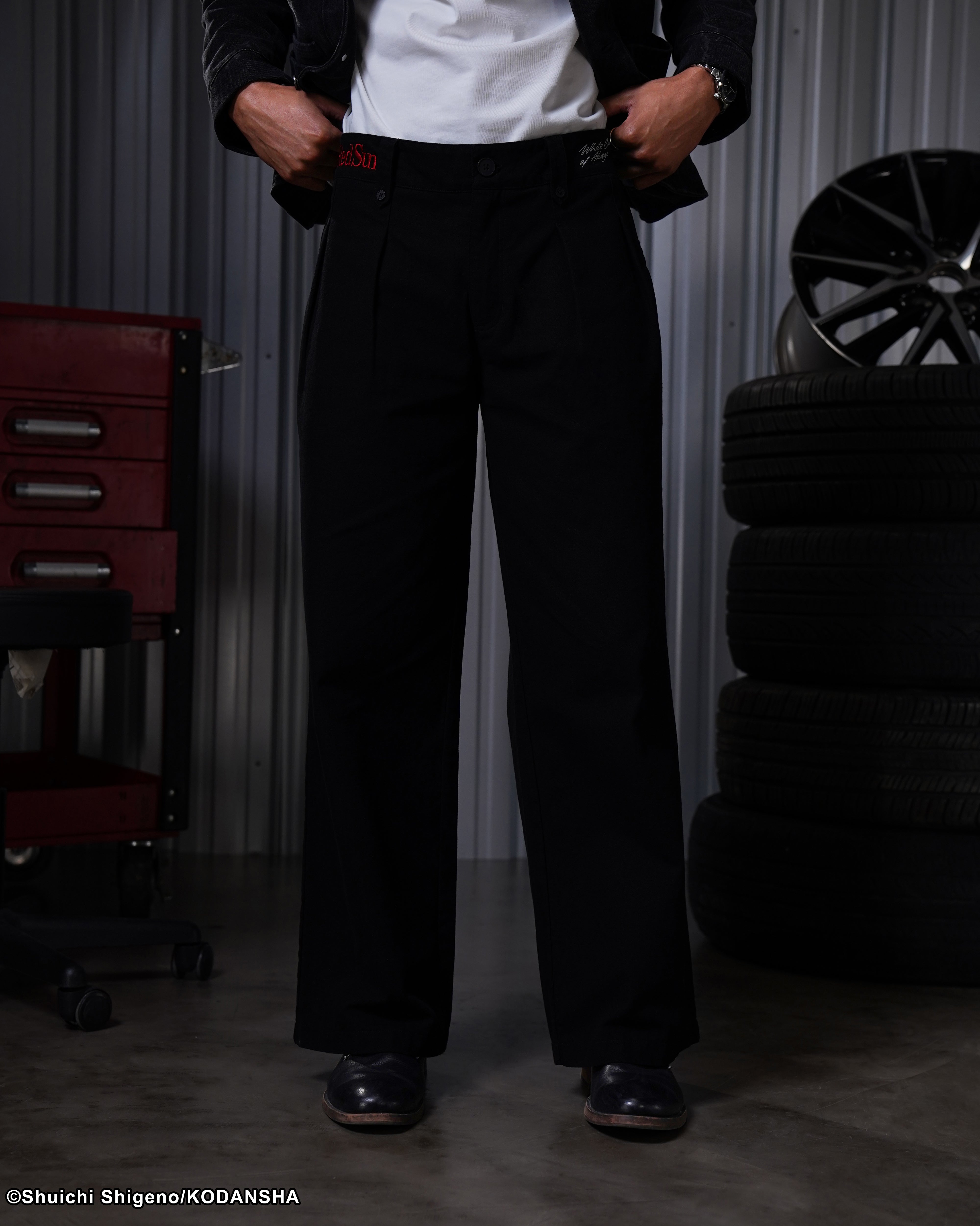 Ryosuke pleated trousers Initial D