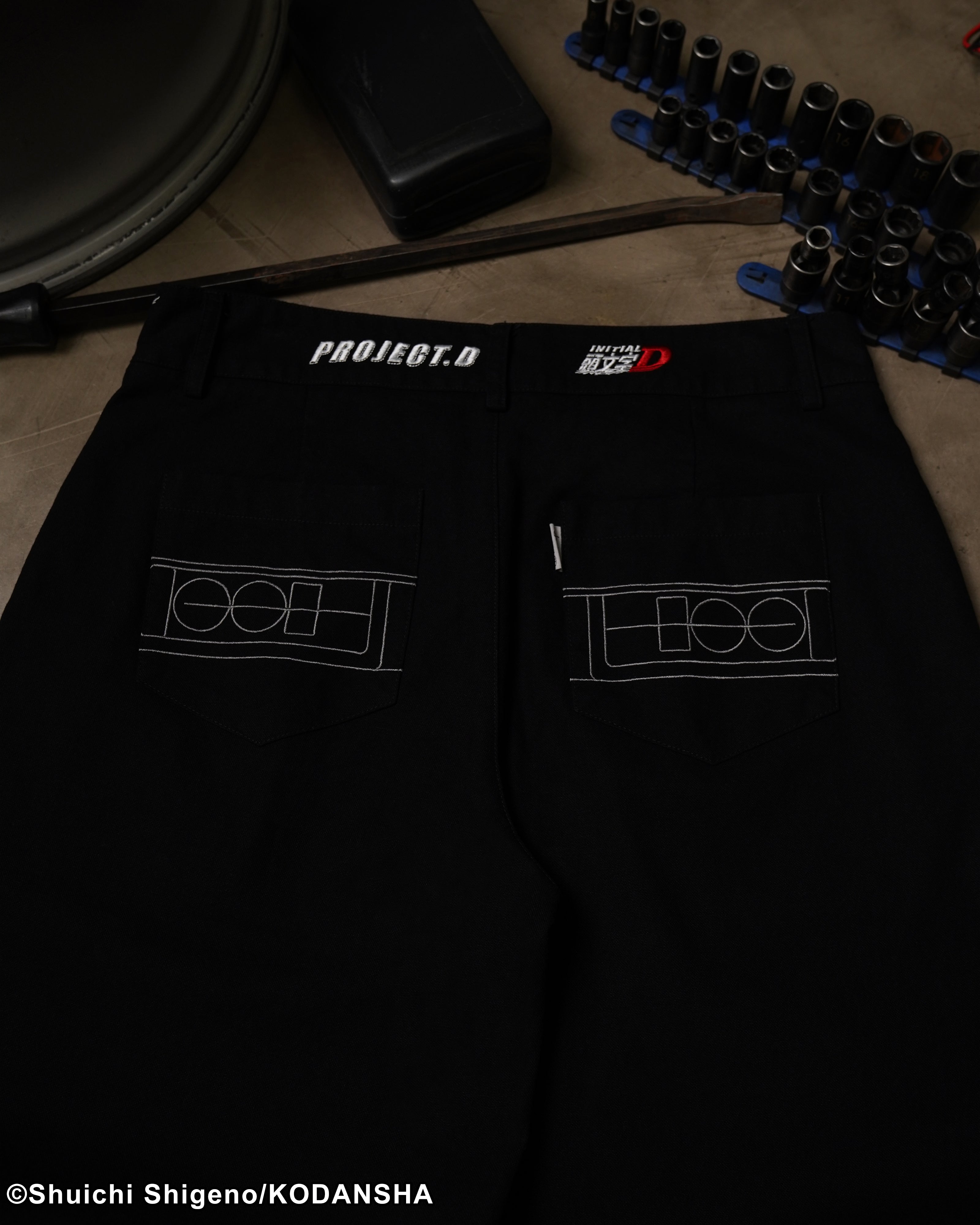 Ryosuke pleated trousers Initial D