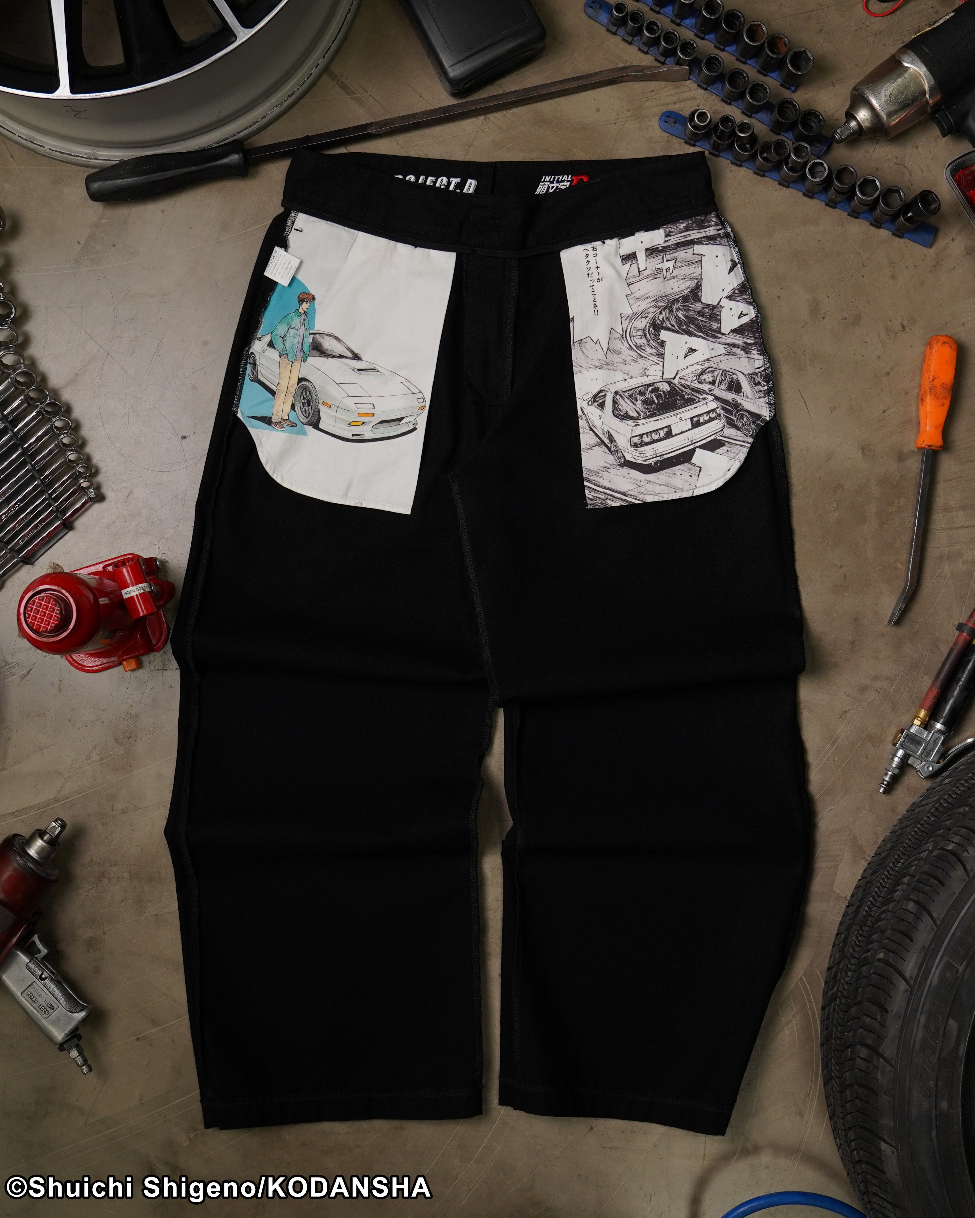 Ryosuke pleated trousers Initial D