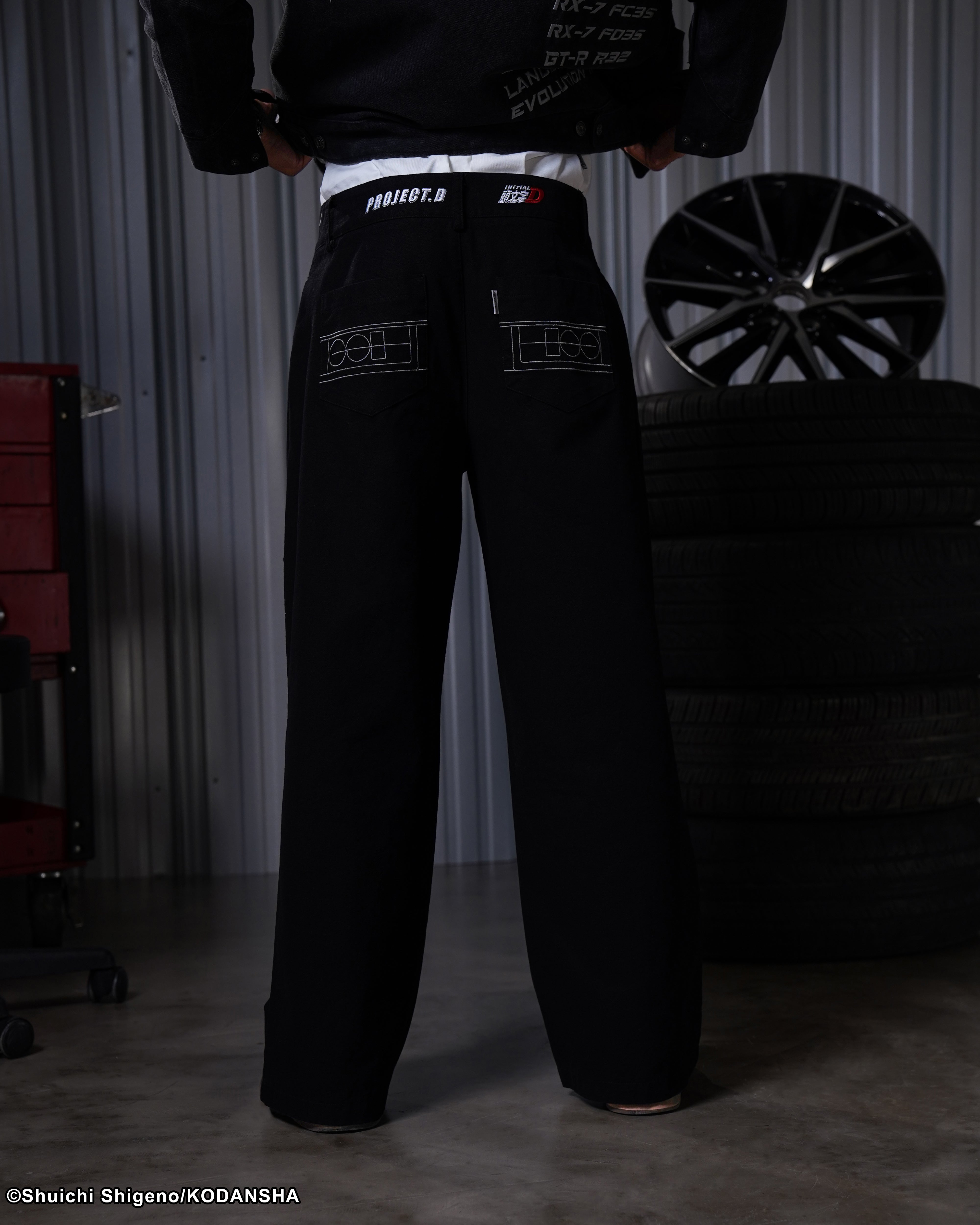 Ryosuke pleated trousers Initial D