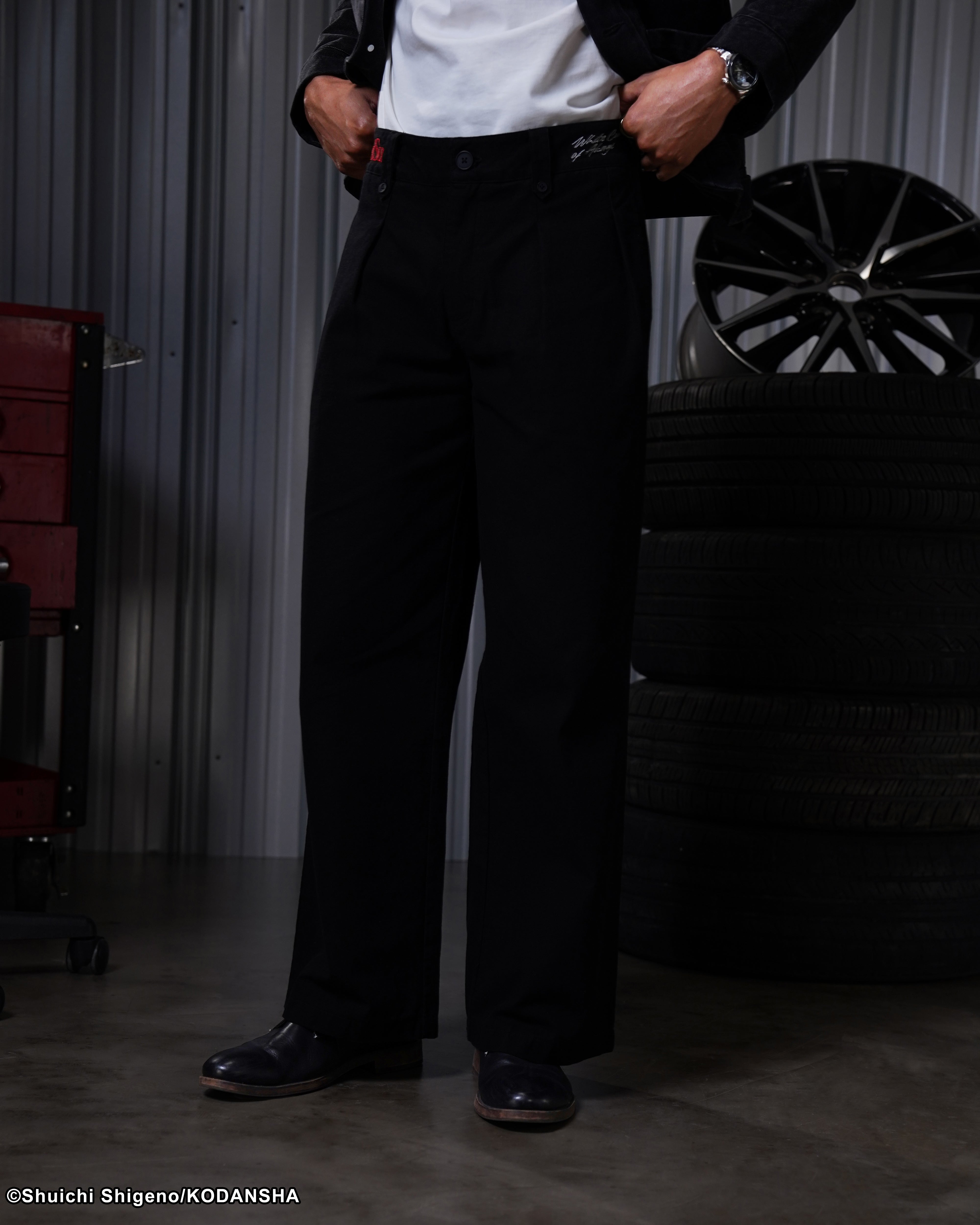 Ryosuke pleated trousers Initial D