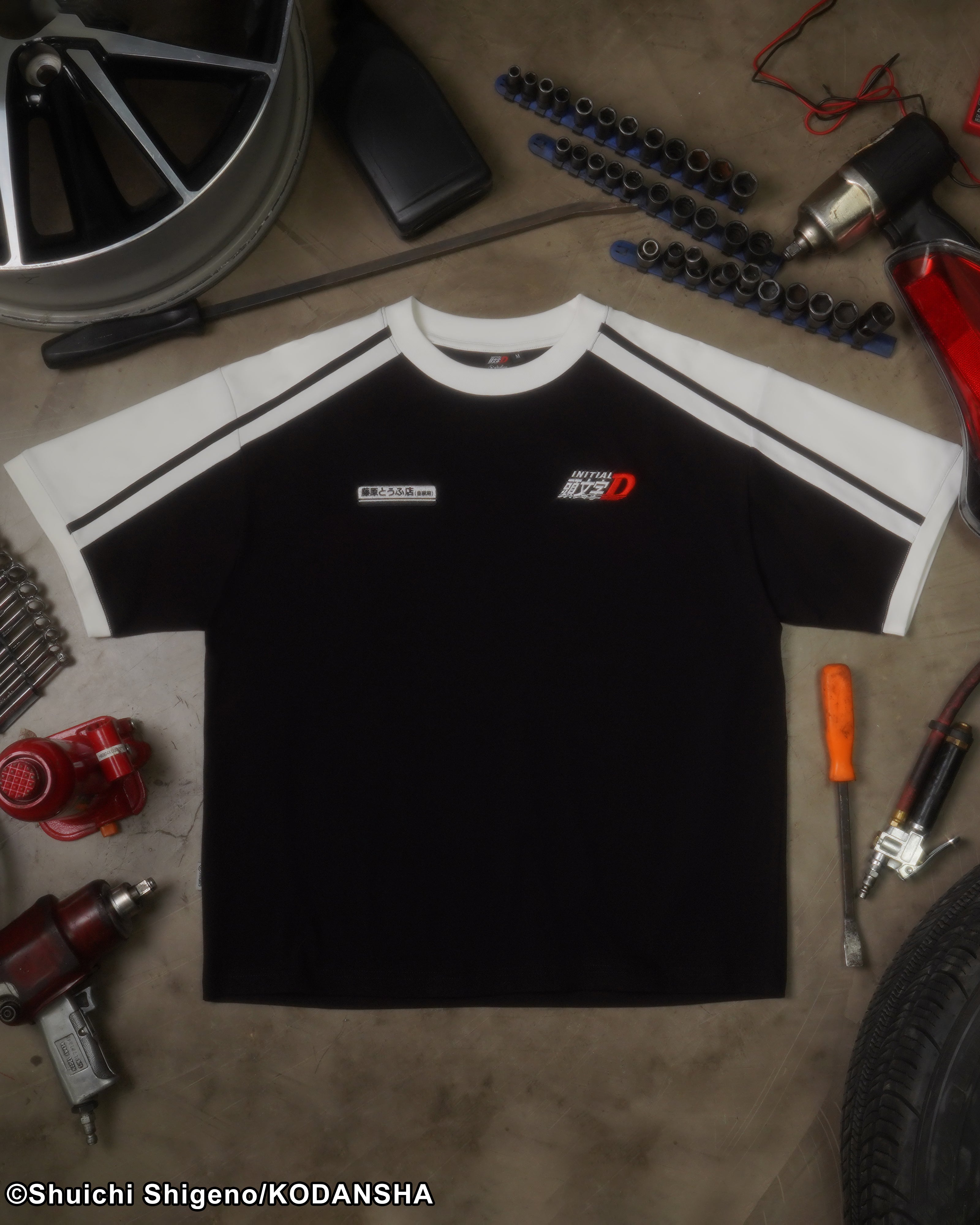 Initial D AE86 racing raglan tee 