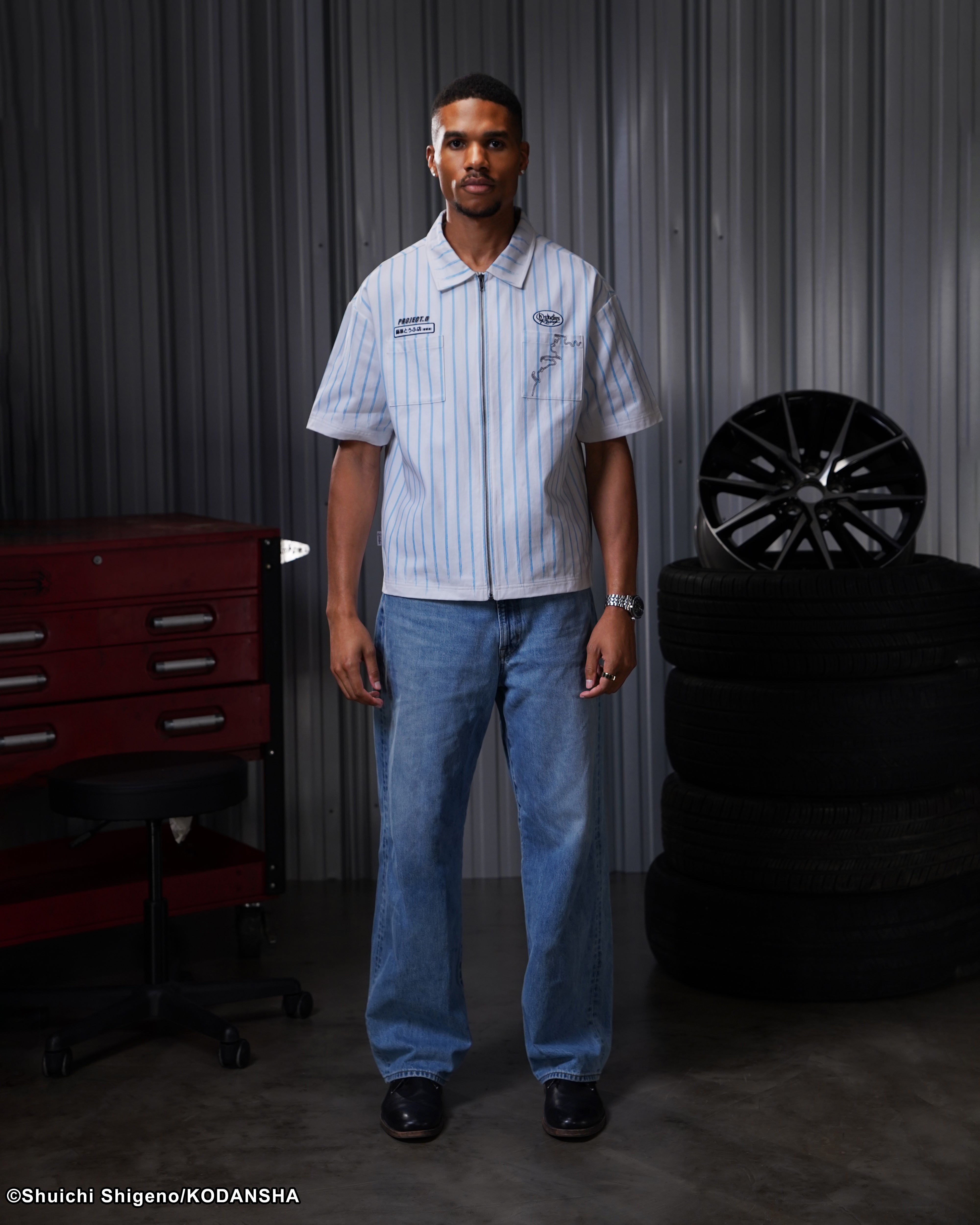 Initial D mechanic work shirt 
