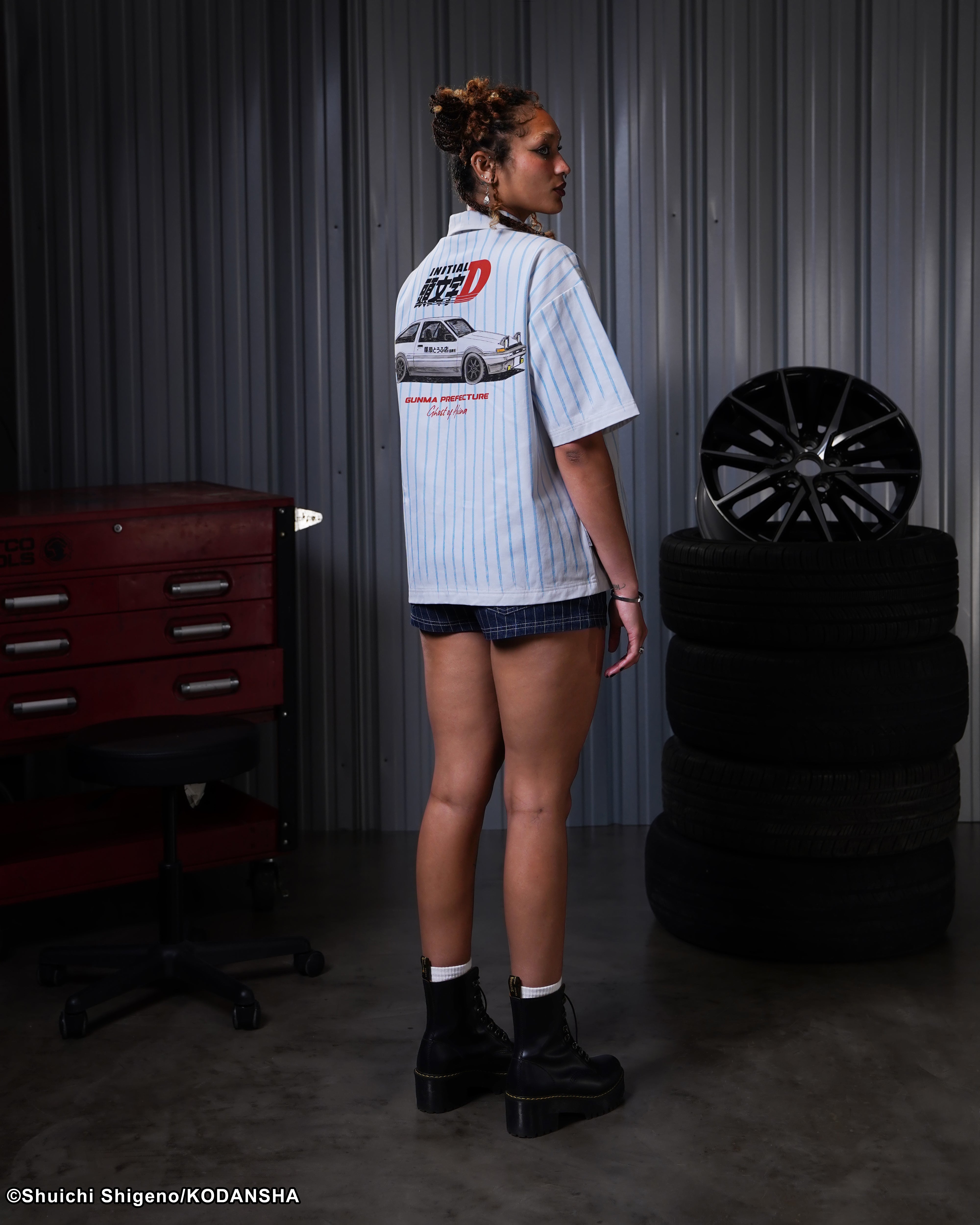 Initial D mechanic work shirt 