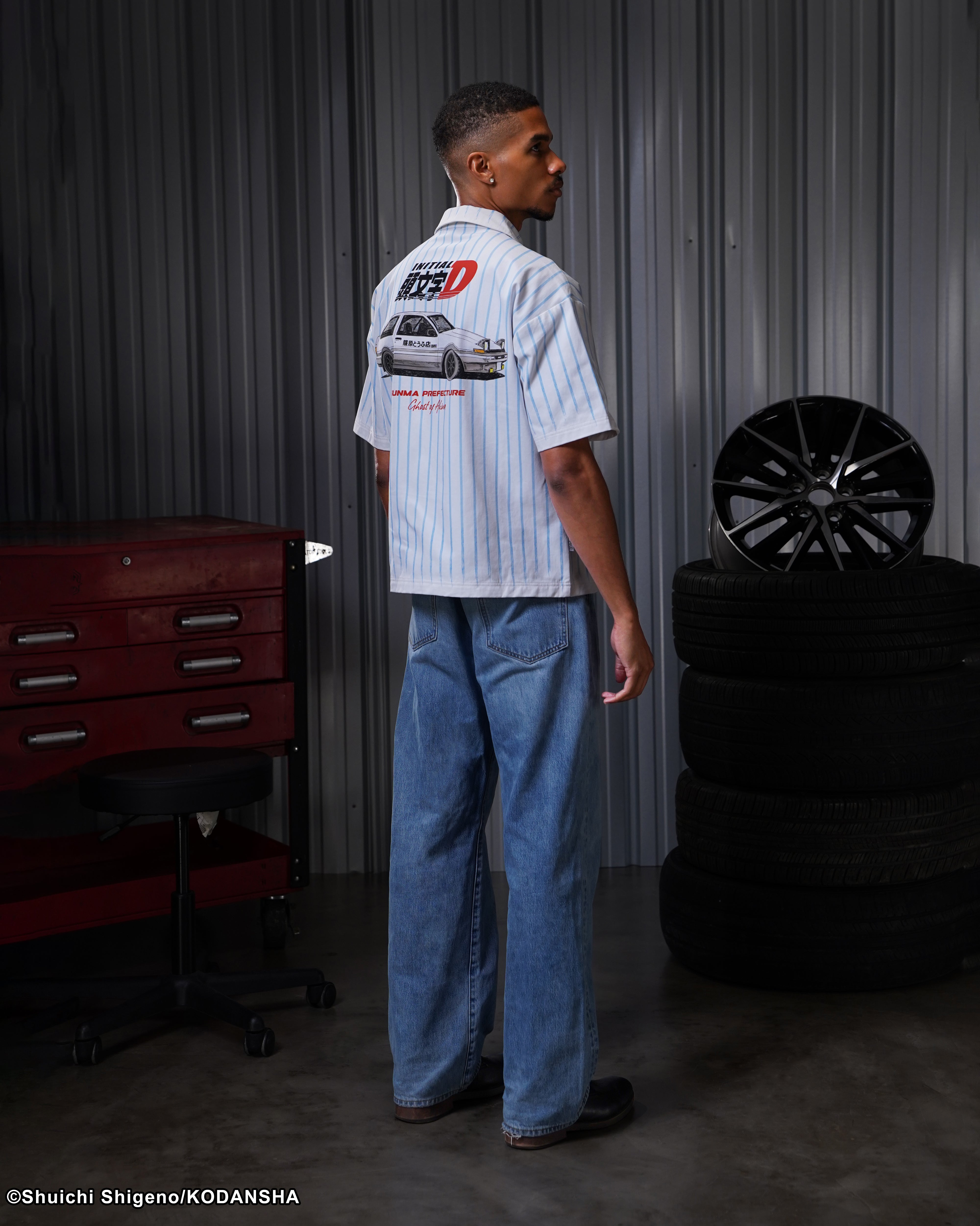Initial D mechanic work shirt 