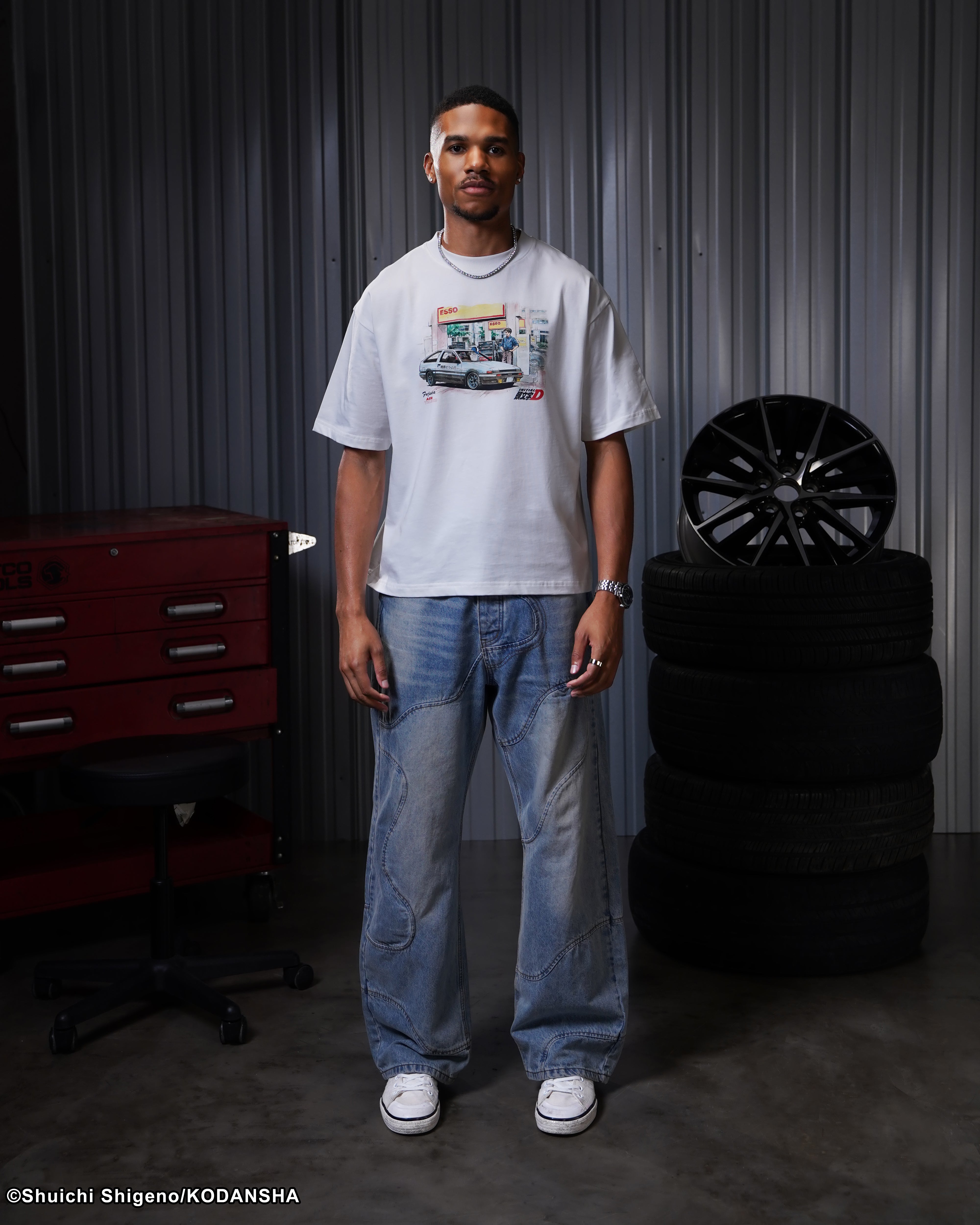 Initial D Esso Art manga tee 
