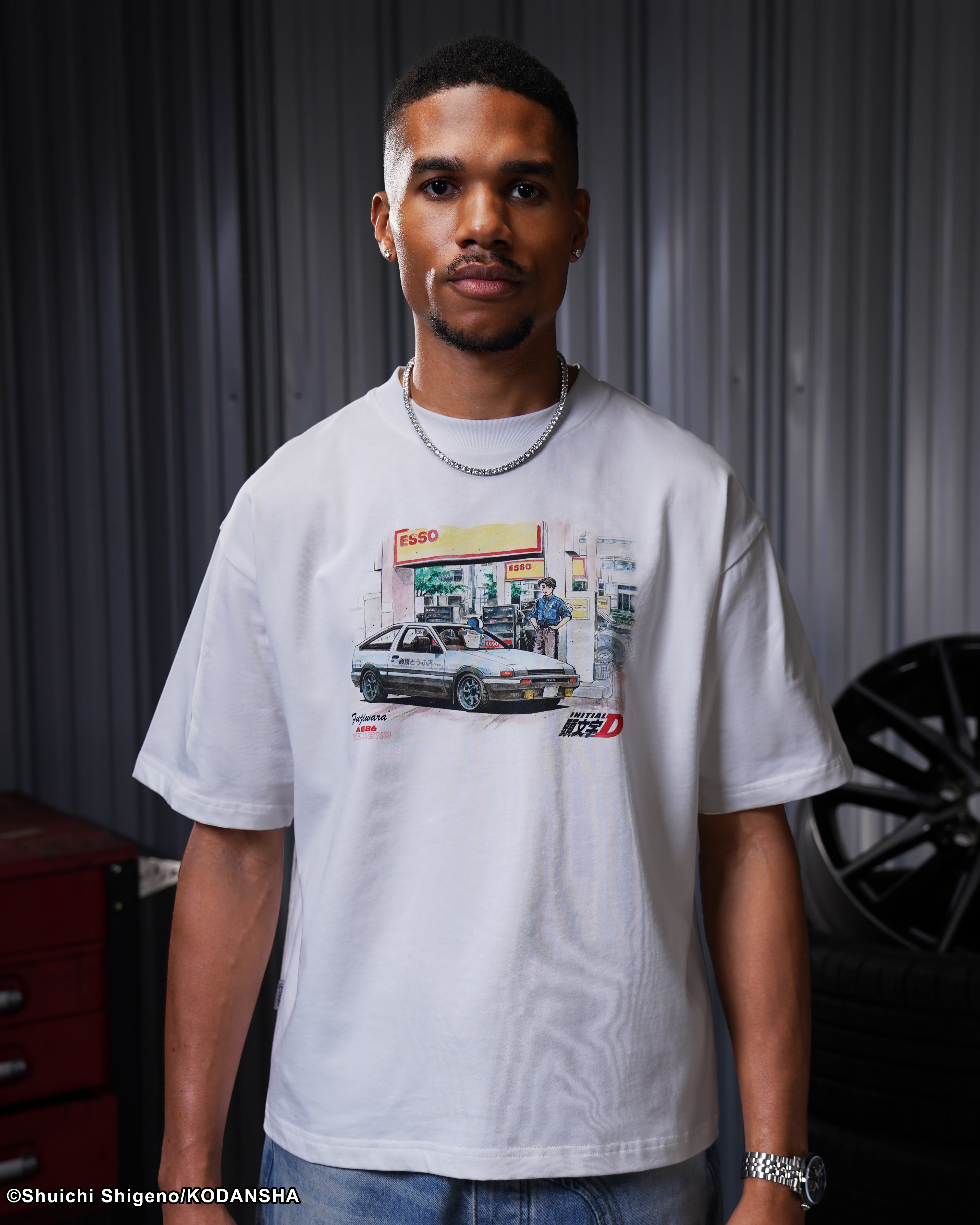 Initial D Esso Art manga tee 