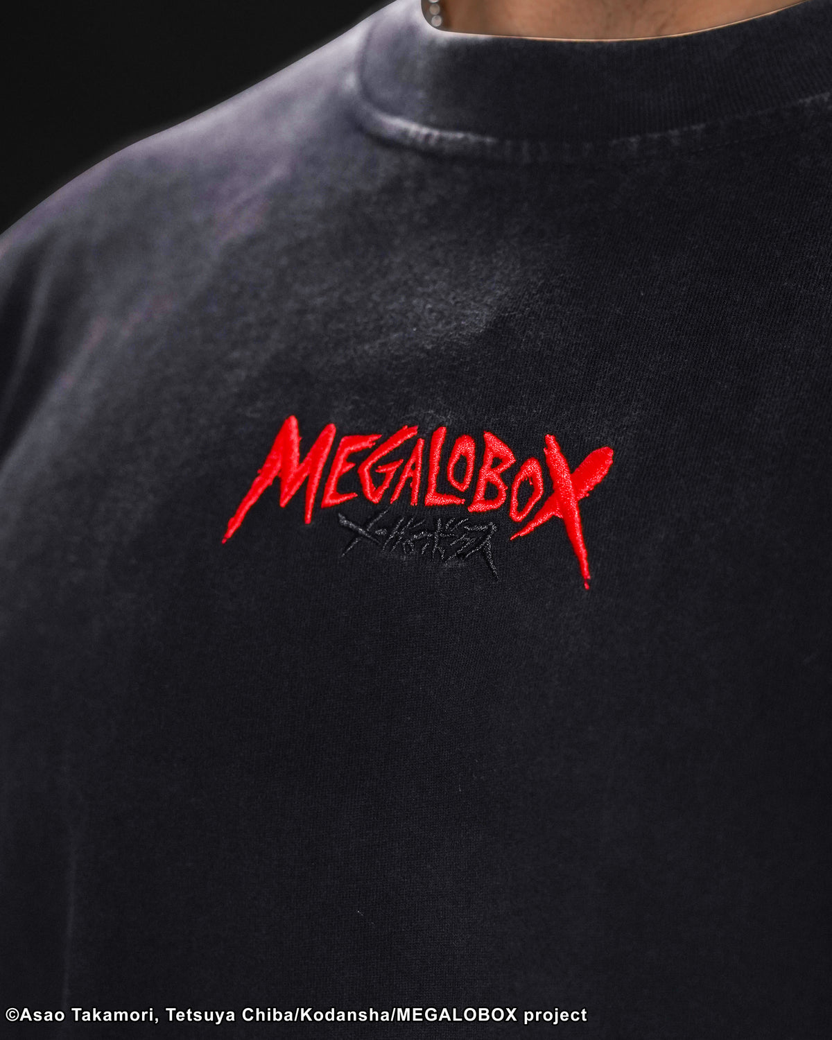 MEGALOBOX BLACK BOXING TEE SHIRT 
