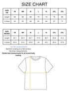 SIZE CHART ANIME TEE OCTOBER 2026