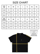 The Ghost in the Shell black ghost splice button up. Size Chart