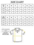Knitted T-shirt size chart 2026