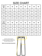 pleated trousers 2026 size chart 