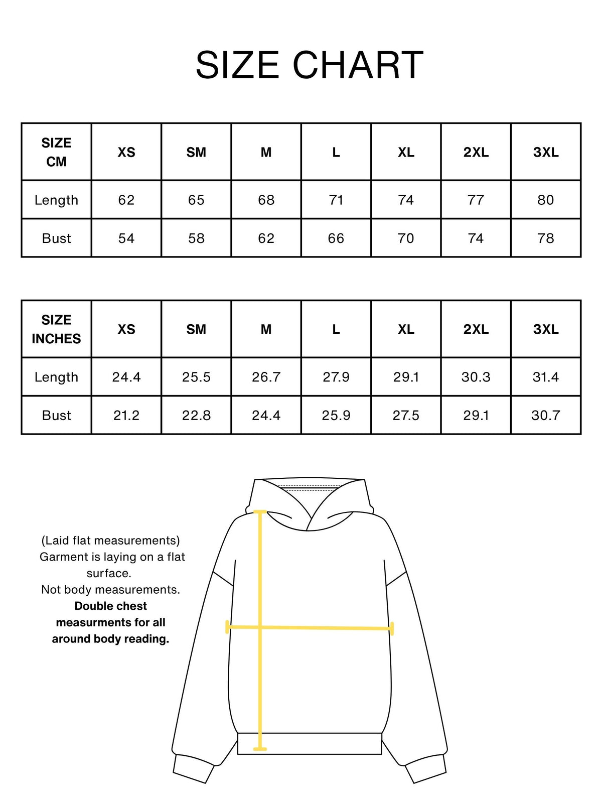 MEGALOBOX SIZE CHART FINAL 