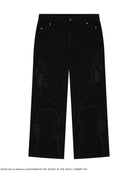 The Ghost in the Shell, black  cyber denim jeans