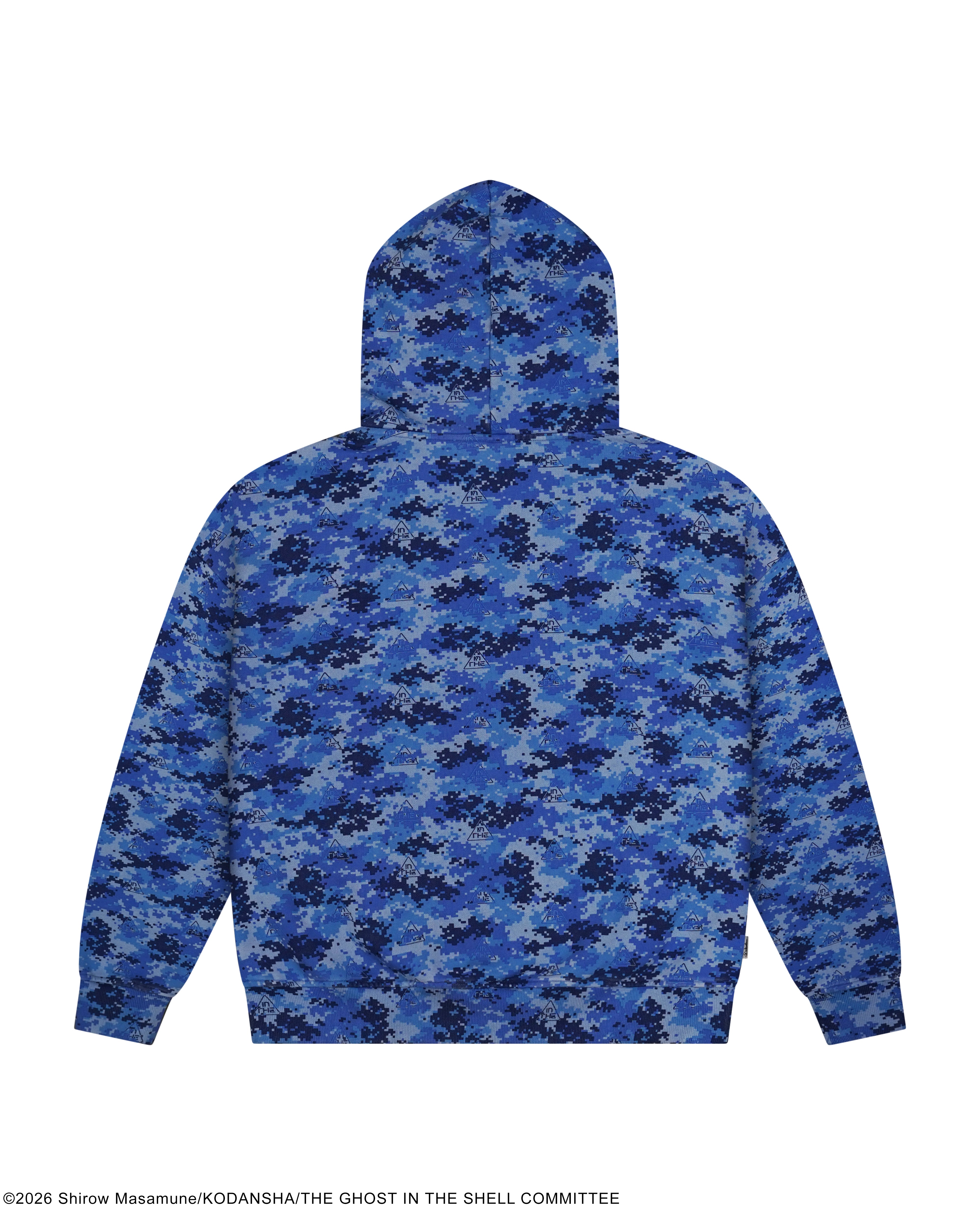 The Ghost in the Shell digital blue camo hoodie
