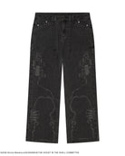The Ghost in the Shell, grey cyber denim jeans