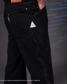 The Ghost in the Shell, black  cyber denim jeans