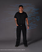 The Ghost in the Shell, black  cyber denim jeans