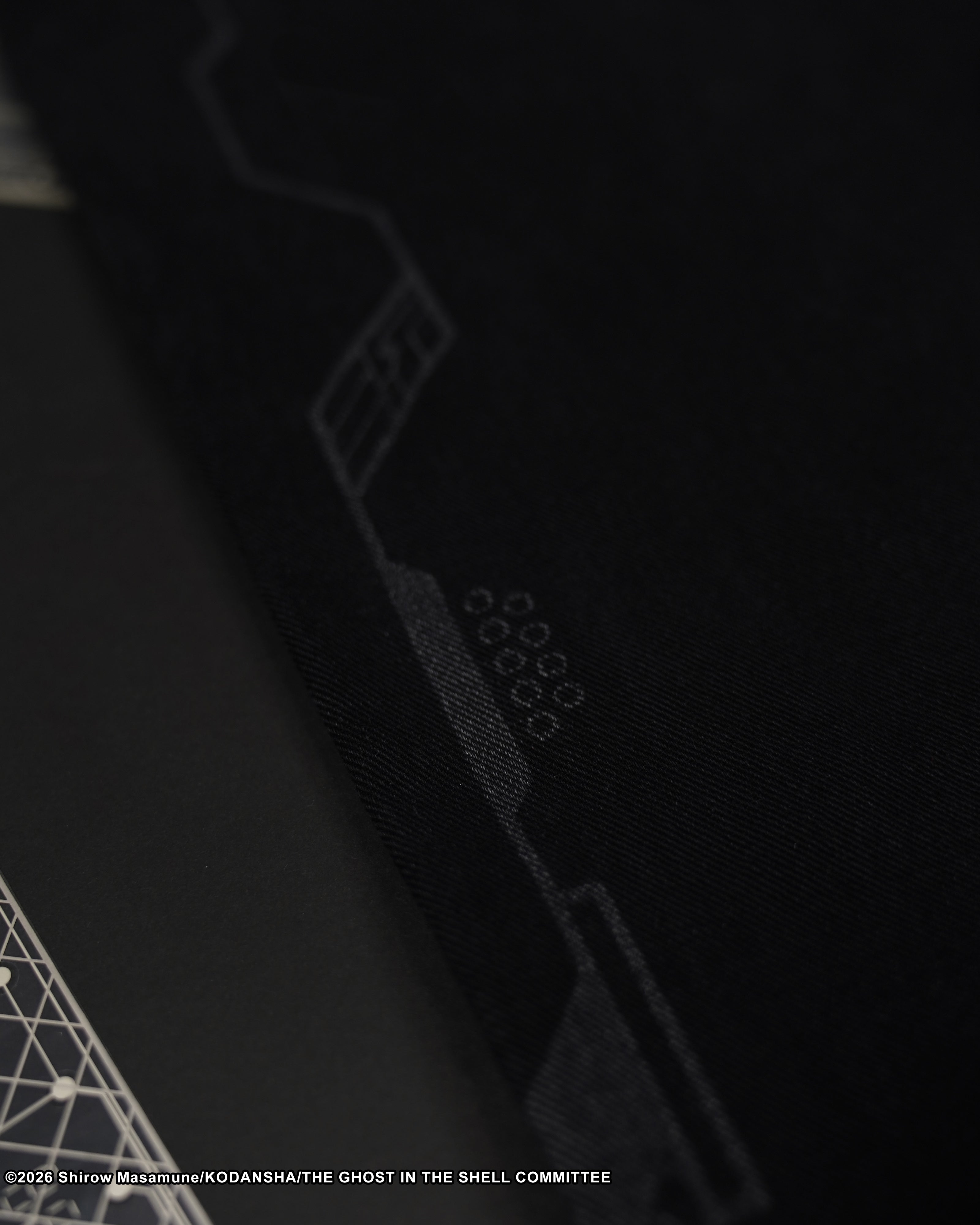 The Ghost in the Shell, black  cyber denim jeans