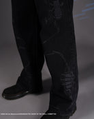 The Ghost in the Shell, black  cyber denim jeans