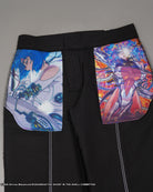 The Ghost in the Shell Ghost splice trousers in black 