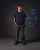 The Ghost in the Shell, grey cyber denim jeans