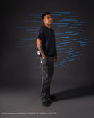 The Ghost in the Shell, grey cyber denim jeans
